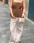 Hydrae Floral Washed Wide Leg Pants