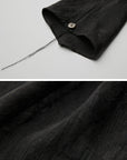 DOINDULGE Asymmetric Long Shirt Draped Textured Layer Deconstructed Minimal Design
