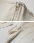 DOINDULGE Deconstructed Draped Jacquard Midi Skirt with Tulle Layering