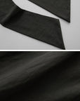 DOINDULGE Draped Wrap Shirt with Asymmetric Tie Waist