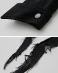 DOINDULGE Deconstructed Fray-Edge Sculpted Shirt