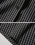 DOINDULGE Oversized Contrast Cuff Checked Shirt