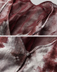 DOINDULGE Tie Dye Flowing Sheer Cardigan