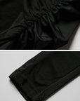 DOINDULGE Draped Ruched Button-Up Shirt