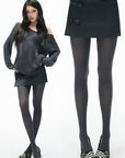 IAMXIAA Toggle Detail Low-Rise Mini Skirt