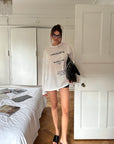 0122stepll T-shirt à manches longues oversize Resilient Club avec motif graphique