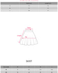 DreamyNerd Embroidered Waist Flounce Mini Skirt - PINKPARKS