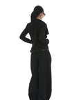 IAMXIAA Cropped Moto Jacket with Asymmetric Zip