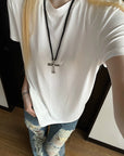 Rase le sol Gothic Back Statement T-Shirt