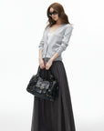 IAMXIAA Cardigan Classique Ajusté à Col V