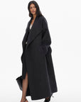0122stepll Oversized Belted Long Wrap Coat