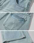 ROVENTE Distressed Wide-Leg Jeans - PINKPARKS