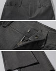 ROVENTE Cropped Flare Trousers Tailored Mid Rise Design