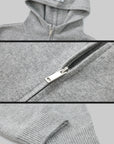 WARDEN EDGE Oversized Hoodie & Shorts Set - Streetwear-Inspired Design - PINKPARKS