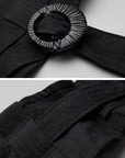 DOINDULGE Structured Strapless Bustier Belt with Oversized Ring Detail