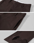 ROVENTE Low-Rise Tailored Wide-Leg Trousers