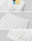 IAMXIAA Button Detail Bubble Tube Top