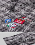 WARDEN EDGE Patchwork Plaid Oversized Shirt