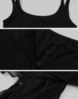 WARDEN EDGE Layered Mesh Hem Dress with Raw Draping - PINKPARKS