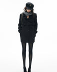 IAMXIAA Structured Waist-Belted Tailored Longline Blazer Coat