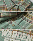 WARDEN EDGE Oversized Plaid Shirt - PINKPARKS
