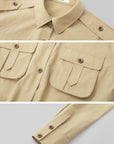 IAMXIAA Utility Pocket Cropped Shirt Jacket
