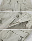 ROVENTE Utility Pocket High-Waist Denim Skirt - PINKPARKS