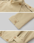 IAMXIAA High-Neck Cropped Balloon Trench Jacke