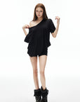 IAMXIAA T-shirt décontracté à col en V ample