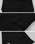 WARDEN EDGE Ribbed Knit Flared Pants & Cropped Camisole Set - PINKPARKS