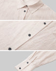 IAMXIAA Soft Stripe Oversized Shirt