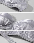 ROVENTE Draped Plunge Two-Piece T-Shirt