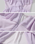 DreamyNerd Mesh Cascade Ruffle Gown - PINKPARKS