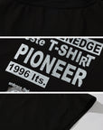 WARDEN EDGE Slashed Shoulder Graphic T-Shirt - PINKPARKS