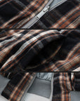 WARDEN EDGE Plaid and Solid Reversible Padded Jacket - PINKPARKS