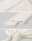 0122stepll Tie-Front Cardigan Button Knit Vest Maxi Skirt Set