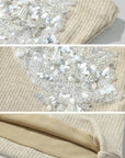 ROVENTE Embellished Strapless Knit Top - PINKPARKS