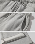 WARDEN EDGE Fleece Wide Leg Sweatpants Oversized Street Style Joggers