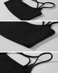 WARDEN EDGE Graphic Tank Top & Strappy Bra Set
