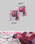 0122stepll Barbie World Newspaper Print Mini Skirt