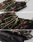 Hydrae Vintage Floral Slip Mini Dress