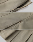 WARDEN EDGE Asymmetrical vest with skirt & pleated skirt set