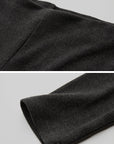DOINDULGE Off-Shoulder Long Sleeve Dress with Raw Edges and Belt