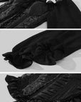Hydrae Off-Shoulder Ruched Corset Long Sleeve Top
