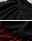 DOINDULGE Dual Layer Sculptural Bubble Hem Skirt