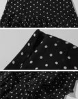 ROVENTE Ruffled Polka Dot Skirt