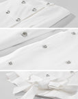 0122stepll Strapless Bustier & Cape Top Set