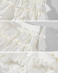 WARDEN EDGE Asymmetric Layered Ruffle Mini Skirt