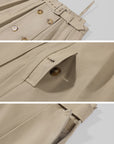 WARDEN EDGE Trench-Inspired Strap Mini Dress