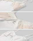 Rase le sol Lace-Trim Ruched Camisole Top